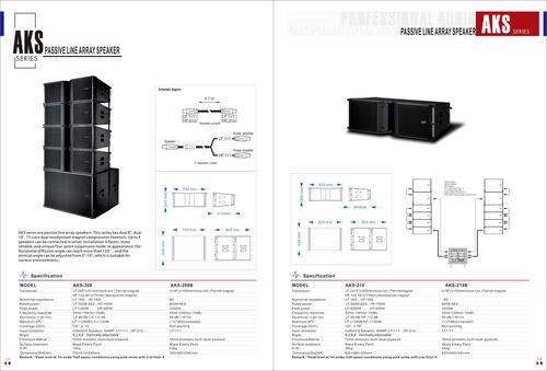AKS SERIES PASSIVE LINE ARRAY SPEAKER